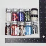 White, Brown, Blue + Green Sequin + Confetti Bundle