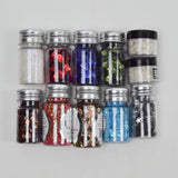 White, Brown, Blue + Green Sequin + Confetti Bundle