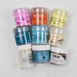 Colorful Embossing Powders - 9 Bottles