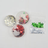 Metallic Red, Gold + Green Star Confetti