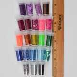 Rainbow Glitter - 22 Jars