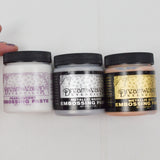 Dreamweaver Stencils Metallic + Pearlescent Embossing Paste - 3 Jars