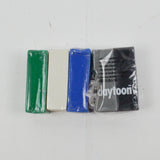 Blue, Green + Grayscale Claytoon Clay