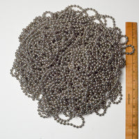 Silver Ball Chain Strands, Approx. 60" Long - Bundle of 33 Strands Default Title