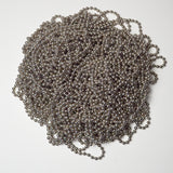 Silver Ball Chain Strands, Approx. 60" Long - Bundle of 33 Strands Default Title