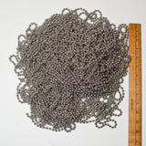 Silver Ball Chain Strands, Approx. 60" Long - Bundle of 34 Strands Default Title