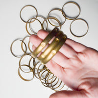 Brass Bangle Bracelet with 6 Settings - Bundle of 39 Default Title