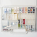 Assorted Seed Beads + Tools in Plastic Compartment Case Default Title
