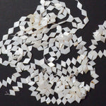 White Diamond-Shaped Shell Bead Strands Default Title
