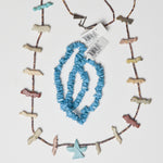 Carved Stone Beaded Animal Necklace + Stone Beaded Bracelet Strands
