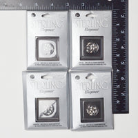 Sterling Elegance Silver-Plated Smooth Oat Beads - 4 Packs