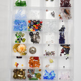Assorted Beads in Clear Compartment Case