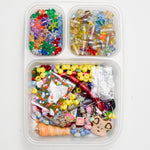 Assorted Beads in Plastic Container