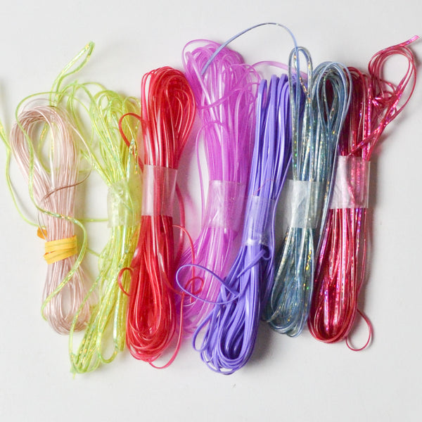 Colorful Plastic Lace Bundle - 7 Spools