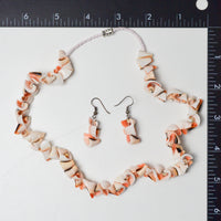 Shell Necklace + Earrings Set