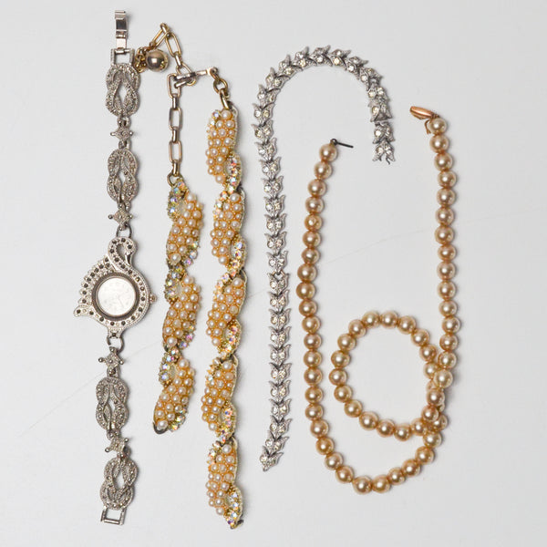 Assorted Jewelry + Swan Watch Bundle