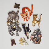 Cat Brooch + Pin Bundle - 8 Pins