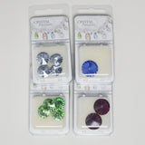 Green, Blue + Purple Swarovski Rivoli Stone Bundle