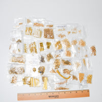 Gold Metal Beads + Findings Bundle