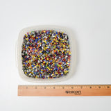 Colorful Assorted Beads in Plastic Container