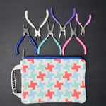 Bead Landing Jewelry Tools in Zipper Pouch - 6 Pairs of Pliers