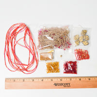 Red + Gold Glass Bead Bundle