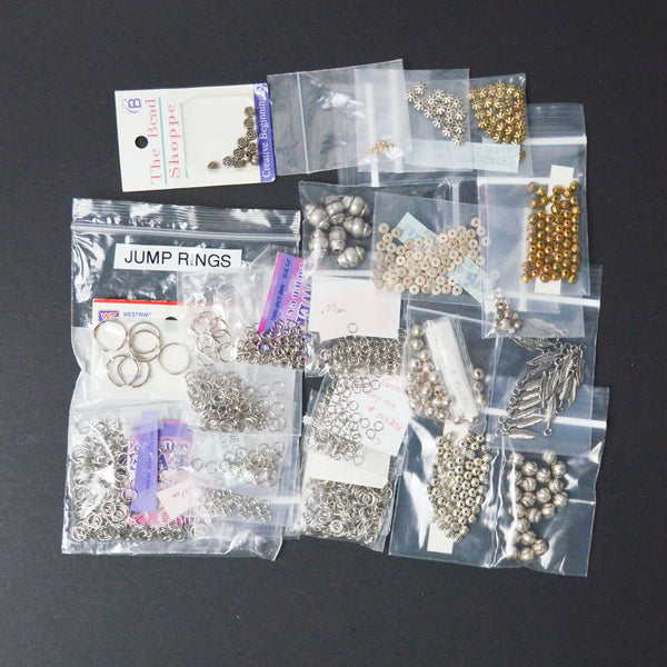 Jump Rings, Metal Beads + Charm Bundle