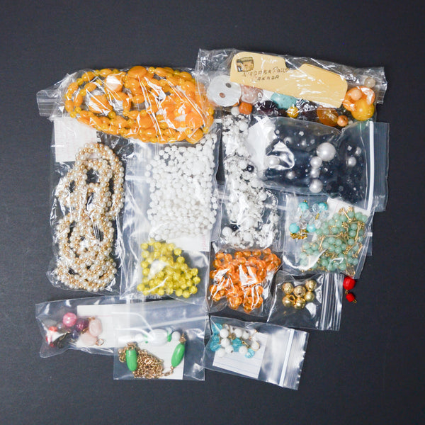 Vintage Plastic Bead + Necklace Bundle