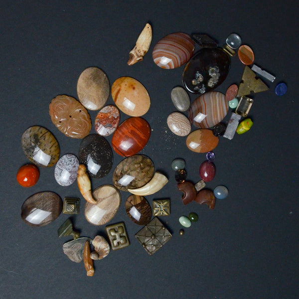 Stone Cabochon + Assorted Bead Bundle