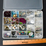 Beads + Findings in Clear Compartment Case
