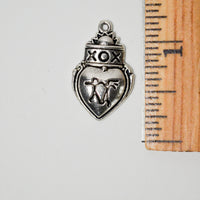 XOX Heart Charm