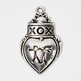 XOX Heart Charm