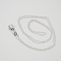 Silver Tone Chain with Lobster Clasp - 24"