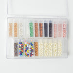 Glass + Seed Beads in Compartment Case Set