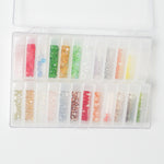 Seed Beads + Faceted Beads in Compartment Case Set
