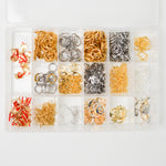 Charms + Earring Findings in Clear Compartment Case