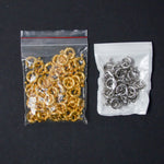 Gold + Silver Tone Metal Sailor Spring Clasps - 2 Packs