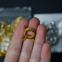 Gold + Silver Tone Metal Sailor Spring Clasps - 2 Packs
