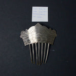 Silver Tone Metal Hair Comb