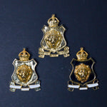 Vintage Accessocraft Lion Crest Enameled Metal Brooches - Set of 3