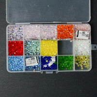 Celestial Crystal Bicone Beads in Compartment Case