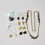 Necklace + Assorted Clip Earrings