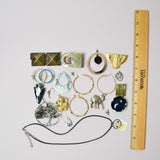 PIns, Clips + Assorted Broken Jewelry