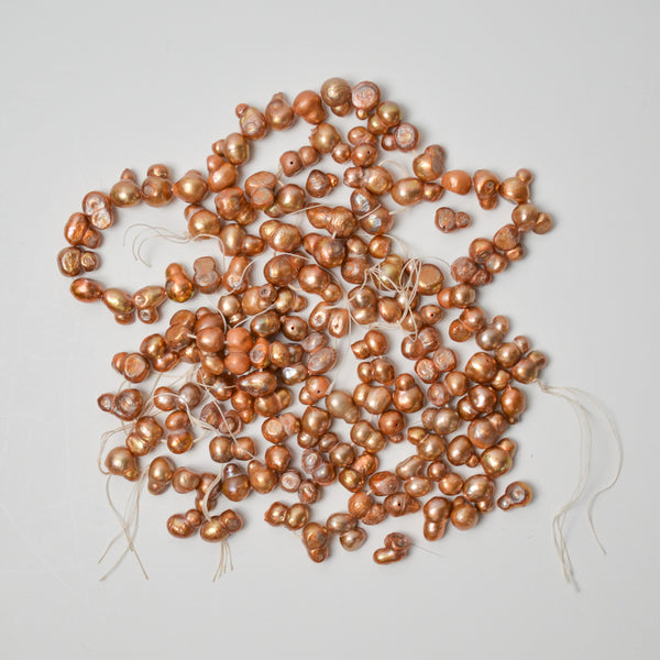 Copper Colored Freshwater Pearl Bead Strands