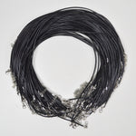 Black Braided Cord Necklace Bundle