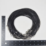 Black Braided Cord Necklace Bundle
