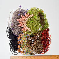 Glass Bead Necklace + Bead Strand Bundle