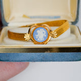 Wedgewood Cameo Kestenmade Gold Tone Bracelet in Box