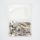 Silver Tone Metal Clip Blank Bundle