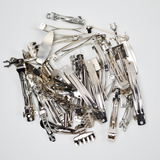 Silver Tone Metal Clip Blank Bundle